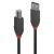 Cablu lindy usb a la usb b anthra line, lungime 1m, latime de banda suportata 480mbps, minimum band radius 16mm (0.63in), negru