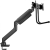 Brat dublu pentru monitor neomounts, tip full motion, pentru display-uri cu diagonale 17"-32", sistem de prindere vesa 75x75~100x100mm, greutate maxima suportata 8kg per ecran, tilt  +10°, -10°, swivel +90°, -90°, rotate +180°, -180°, reglabil pe inaltime