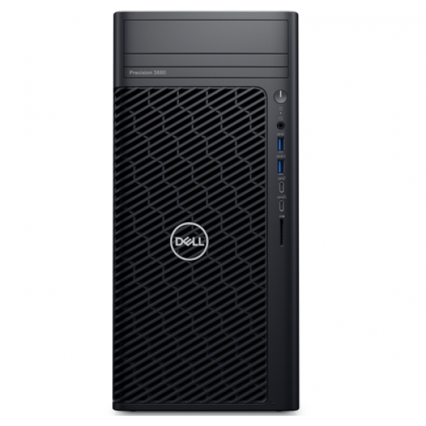 Precision 3680 tower cto base, 500w (80 plus platinum) psu, epeat 2018 registered (gold), energy star qualified, tco certified, intel core i7 14th gen 14700 (33 mb cache, 20 cores, 28 threads, 2.1 ghz to 5.4 ghz, 65w), nvidia rtx 2000 ada, 16 gb gddr6, 4 