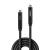 Cablu lindy 10 m usb 3.2 gen 1 & dp 1.4 type c, latime de banda suportata 5gbps (usb 3.2 gen 1), 16.2gbps (dp 1.4, 2 lanes), rezolutie maxima 4k 3840x2160@30hz, negru