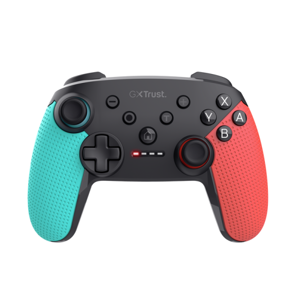Controller wireless trust muta pentru consola nintendo switch, 15 butoane, controale: a, b, x, y, l1, l2, l3, r1, r2, r3, reset, 8-way, start, select, d-input, multicolor