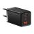 Incarcator retea baseus gan5 pro, quick charge 65w, 2 porturi usb pd, 1 port usb quick charge, include cablu usb -c la usb-c de 100w, lungime 1m, negru