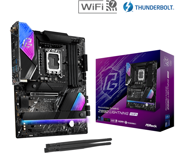 Placa de baza asrock phantom gaming z890 lightning wifi lga1851