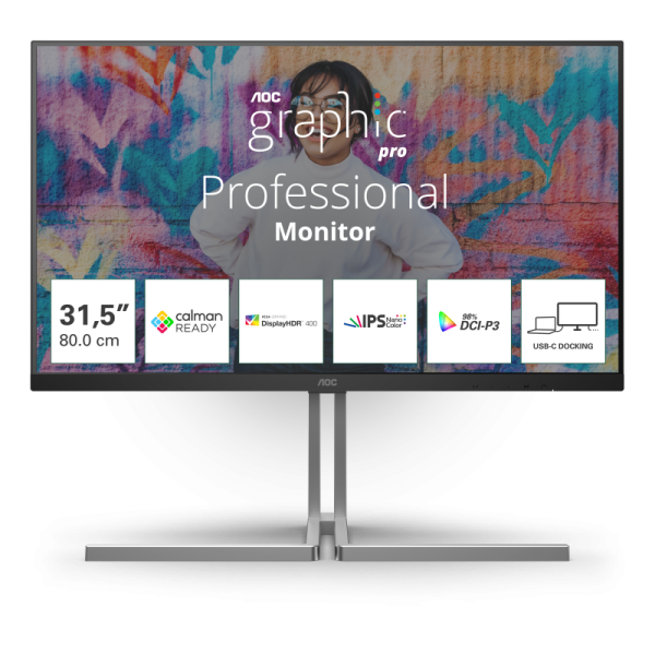 Monitor aoc 31.5" u32u3cv