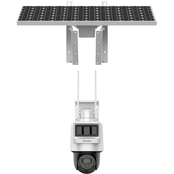 Camera ptz cu panou solar hikvision 4mp pro solar-powered security pt camera setup high quality imaging with 4 mp resolution dual transducers – pir and radar work together for higher detection accuracy support 4g lte data transmission built-in microphone 