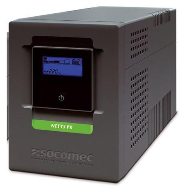 Socomec netys pr-mt 1500va/1050w 230v 50/60hz with avr, sinewave,lcd plugs protected rj45,usb battery included , 1xiec c14, out  6x iec c13