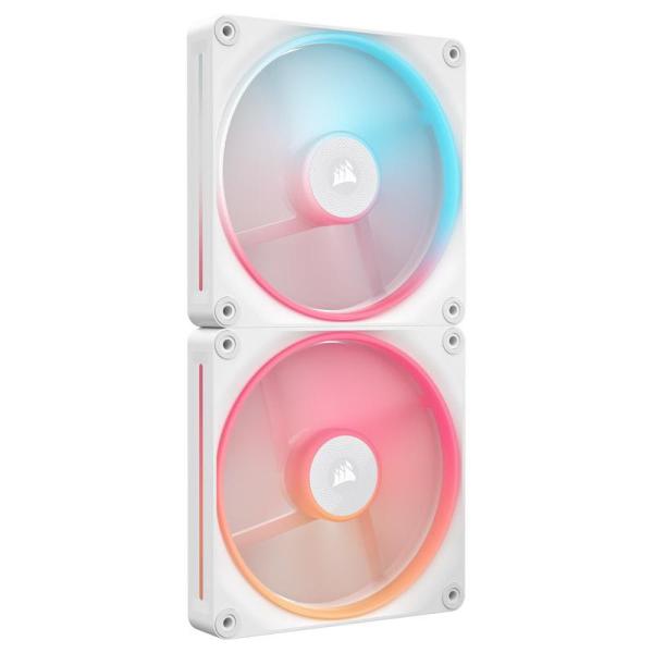 Ventilatoare carcasa corsair icue link lx140 reverse 2x140mm rgb alb