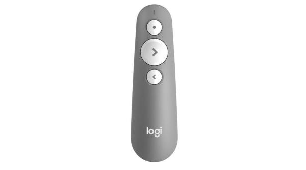 Presenter logitech r500s laser, wireless 2.4 ghz, bluetooth, raza de acţiune a routerului wireless 20 m, receptor mini, gri