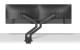 Brat dublu pentru monitor neomounts, tip full motion, pentru display-uri cu diagonale 17"-32", sistem de prindere vesa 75x75~100x100mm, greutate maxima suportata 9 kg per ecran, tilt +45°, -45°, swivel +90°, -90°, rotate +180°, -180°, reglabil pe inaltime