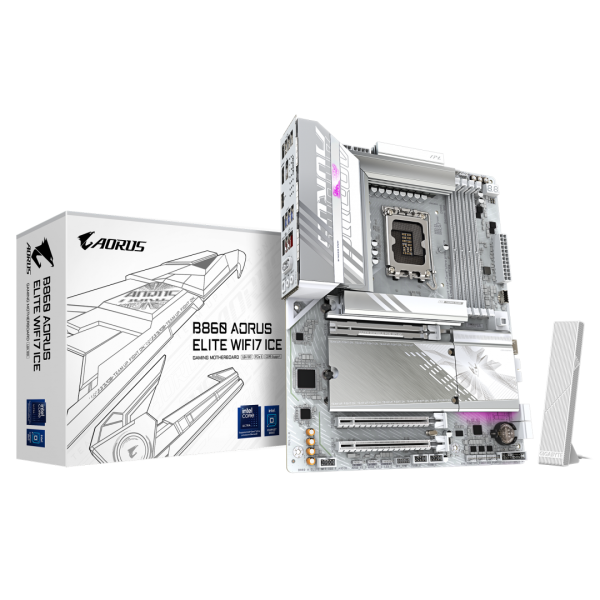 Placa de baza gigabyte b860 aorus elite wifi7 ice lga1851