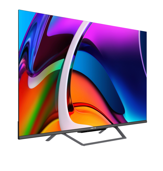 Televizor metz qled 55mqe7600y, 139 cm, smart google tv, 4k ultra hd, clasa f (brand german)