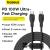 Cablu alimentare si date baseus pudding, interfata usb-c la usb-c, 100w, lungime 1.2m, negru