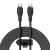Cablu alimentare si date baseus pudding, interfata usb-c la usb-c, 100w, lungime 1.2m, negru
