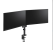Brat dublu monitor neomounts ds60-425bl2; pentru display-uri cu diagonale 17"-27", sistem de prindere vesa 75x75~100x100, greutate maxima suportata 8 - per ecrankg, tilt +90°, -30°, swivel +90°, -90°, rotate +360°, distanta fata de perete 128-460mm; inalt