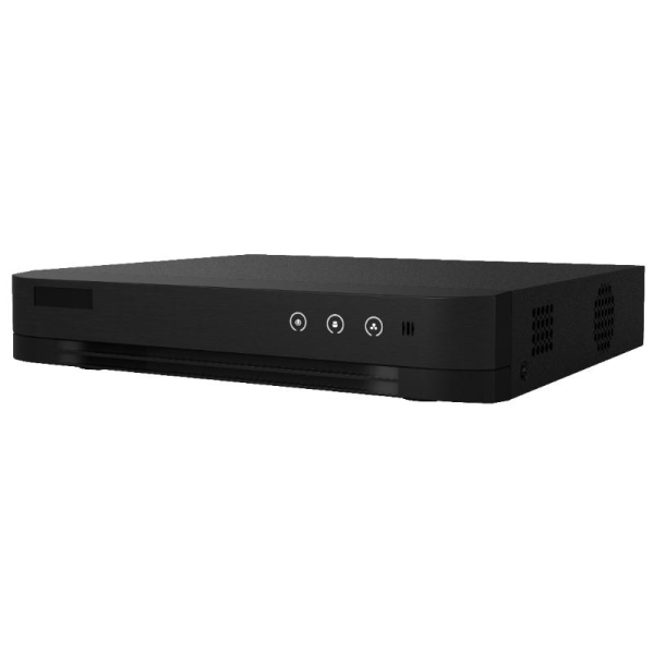 Dvr hikvision acusense 4 canale 2mp ids-7208hqhi-m1/e(e), h.265 pro+/h.265 pro/h.265 video compression, bnc interface (1.0 vp-p, 75 Ω), supporting coaxitron connection, up  to 12-ch ip camera inputs(up to 6mp), pana la 3k/5m lite @ 12 fps encoding capabil