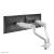 Brat dublu monitor neomounts ds70s-950wh2; pentru display-uri cu diagonale 17"-35", sistem de prindere vesa 75x75~100x100, greutate maxima suportata 18 - per ecrankg, full motion, tilt 90°, swivel 90°, rotate 180°, distanta fata de perete 119-656mm; gas s