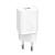 Incarcator retea baseus super si, quick charge 20w, 1 x usb type-c 5v/3amax, include cablu usb type-c la lightning iphone 1m, alb