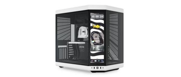 Carcasa hyte y70 mid tower panda, tempered glass, sloturi expansiune 11, drive bays: 2x3.5" 2x2.5", ventilatoare suportate: 9 x120mm sau 7x 140mm (lateral: 3x120mm/2x140mm, sus: 3x120mm/2x140mm, spate: 1x120mm/1x140mm, jos: 2x120mm/2x140mm), format placa 