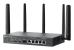 Omada 4g+ cat6 ax3000 gigabit vpn gateway with 4-port poe+ port: 1× gigabit sfp wan/lan port, 1× gigabit rj45 wan port, 4× gigabit wan/lan rj45 ports, 2 nano sim slot (4g+ cat6) spec: 802.3 at/af, 4 ports with 45w poe power, desktop & wall-mount steel cas