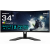 Gigabyte g34wqcp gaming monitor diagonala 34", 797.22 x 333.72 mm, non-glare type, rezolutie: 3440 x 1440, luminozitate: 350 cd/m2, contrast: 4000:1, unghi vizualizare: 178°(h)/178°(v), timp raspuns: 1ms gtg, refresh rate: 180hz, flicker-free, interfata:
