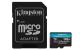 Carde de memorie microsdxc kingston canvas go plus 128gb adaptor sd class 10