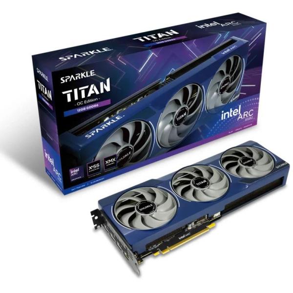 Placa video intel sparkle arc b580 titan oc, 12gb gddr6 192 bit