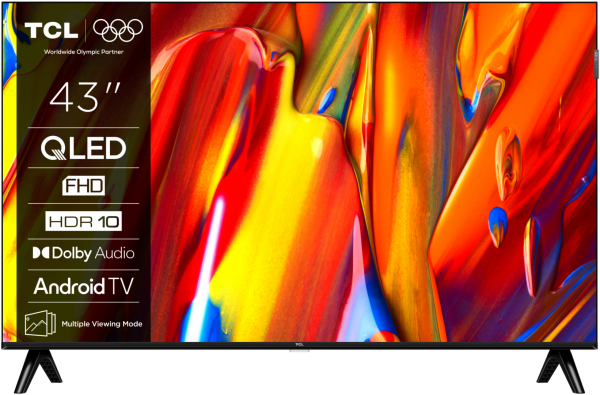 Televizor tcl qled 43v5c, 108 cm, smart google tv, full hd, (model 2025)