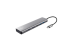 Adaptor trust dalyx 7-in-1, 2 porturi interfata usb-a 3.2 gen 1, 1 port usb-c, 2 porturi hdmi, 1 display port, 1 charging port usb-c 100w, led indicator oprit/pornit, lungime cablu 16cm, gri