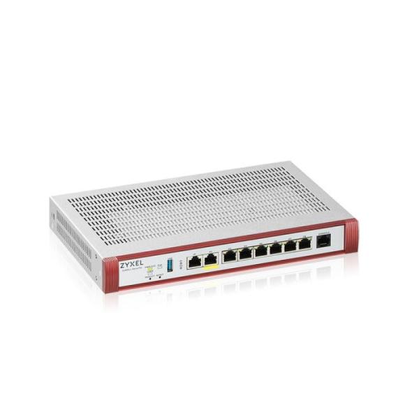 Zyxel usg flex200 h series, user-definable ports with 1*2.5g, 1*2.5g( poe+) & 6*1g, 1*usb with1 yr gold security pack