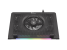 Stand/cooler laptop genesis oxid 450 rgb , dimensiune maxima laptop 15.6", 4 ventilatoare de 140 mm + 1 ventilator 140 mm, iluminare rgb, viteza de rotatie 2400 rpm cele de 60mm si 1100 rpm cel de 140mm, hub usb incorporat, dimensiuni 360 x 260 x 40 mm