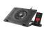 Stand/cooler laptop genesis oxid 450 rgb , dimensiune maxima laptop 15.6", 4 ventilatoare de 140 mm + 1 ventilator 140 mm, iluminare rgb, viteza de rotatie 2400 rpm cele de 60mm si 1100 rpm cel de 140mm, hub usb incorporat, dimensiuni 360 x 260 x 40 mm