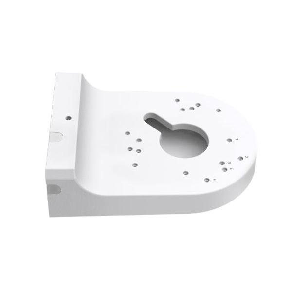 Vigi network camera junction box spec：aluminum alloy、364g、∅125 × 130.47 × 45.7 mm (4.92 × 5.14 × 1.80 in) feature：practical design for hiding cables、aluminum build with waterproof capabilities、compatible with all vigi cameras、suitable for indoor or outdoo