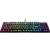 Tastatura mecanica gaming blackwidow v4 x (yellow switch), layout us, taste abs, layout us, cu 6 butoane customizabile, negru