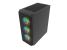 Carcasa fury shobo sh4f mid tower rgb negru, tempered glass, sloturi expansiune 7, drive bays: 2x3.5" 2x2.5", ventilatoare suportate: 8 (spate: 1x120mm, fata: 3x120mm sau 3x140mm, sus: 2x120mm sau 1x140mm, jos: 2x120mm), ventilatoare incluse: 4 (4x120mm),
