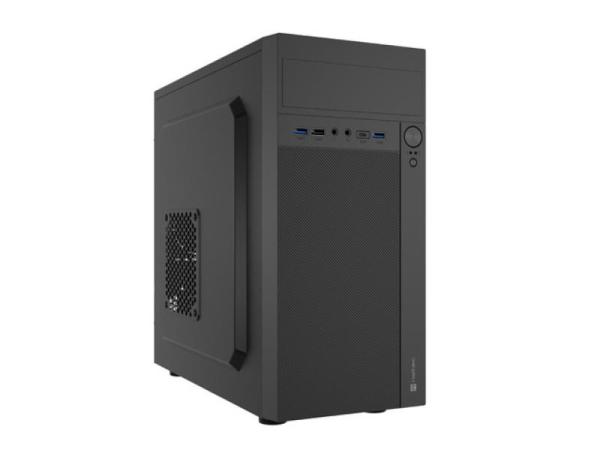 Carcasa natec helix mini tower negru usb c, sloturi expansiune 4, drive bays: 3x3.5" 5x2.5" 1x5.25", ventilatoare suportate: 3 (spate: 1x80mm, lateral: 1x120mm, fata: 1x120mm), ventilatoare incluse: 1 (spate: 1x80mm), format placa de baza suportat: mini-i