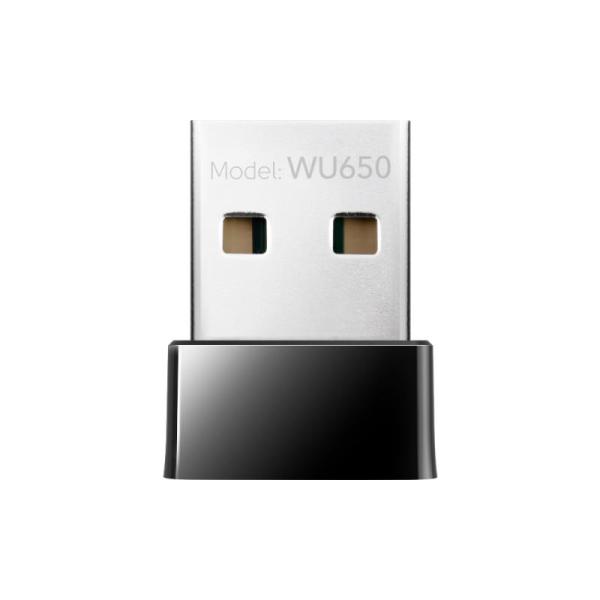 Cudy 650mbps wi-fi usb adapter, mini size, 433mbps at 5ghz + 200mbps at 2.4ghz, nano size, usb 2.0