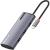 Hub usbc 3.0 tellur, porturi 1 x hdmi, 3 x usb 3.0, 1 x usb-c, dimensiuni 42 x 112.5 x 16.5 mm, gri