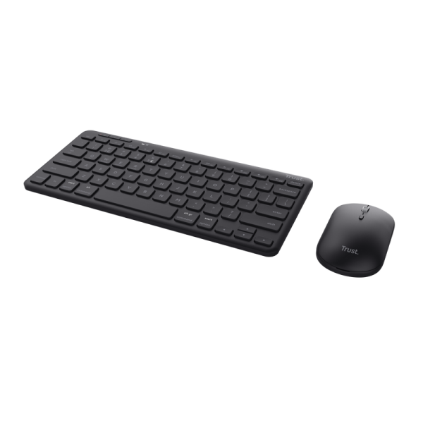 Trust kit wireless keyboard+mouse lyra, mouse optic, rezolutie maxima 1200 dpi, conectivitate wireless, intefata usb-c, usb-a, negru