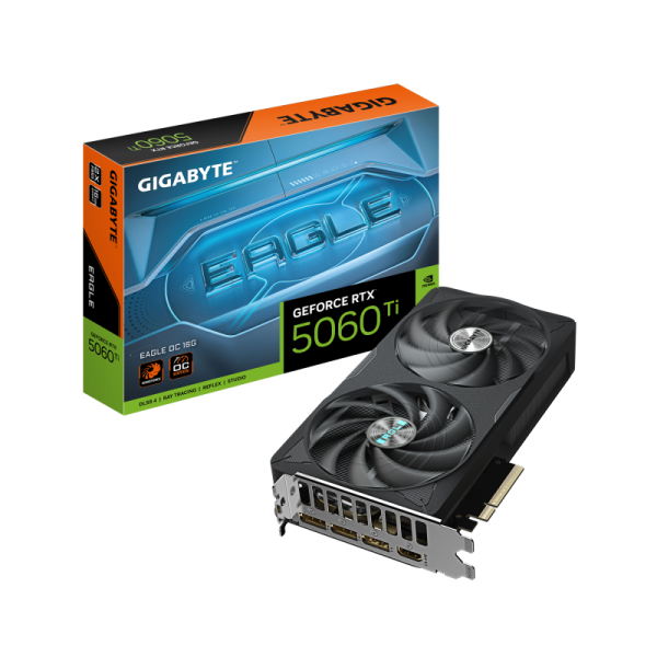 Placa video gigabyte rtx 5060 ti eagle oc 16gb gddr7 128bit, pcie 5.0, 3x dp 1x hdmi