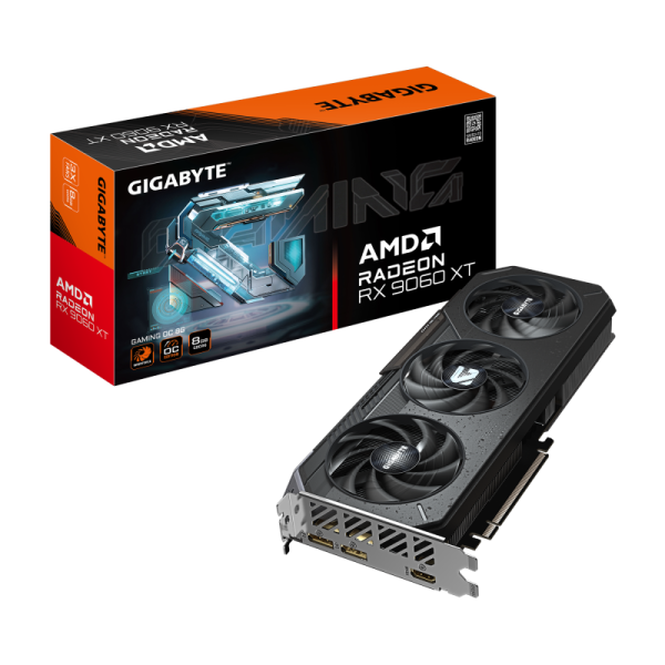 Placa video gigabyte rx 9060xt gaming oc 8gb gddr6, pcie 5.0, 2x dp 2x hdmi