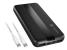 Baterie externa natec, capacitate 10000 mah, 3 porturi usb, baterie li- polymer, negru