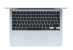 Macbook air 13.6" retina/apple m4 (cpu 10-core, gpu 8-core, neural engine 16-core)/16gb/256gb - sky blue - int kb (2025) 30w usb‑c