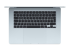 Macbook air 15.3" retina/apple m4 (cpu 10- core, gpu 10- core, neural engine 16- core)/16gb/256gb - sky blue - int kb (2025)