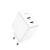 Cudy 2-port 40w usb-c charger, gan, 2 x usb-c (20w max per port), qc+pps+pd 3.0, eu plug, fast charge for iphone 12 series and above, galaxy, ipad, macbook air and more