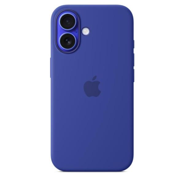 Iphone 16 silicone case with magsafe - ultramarine