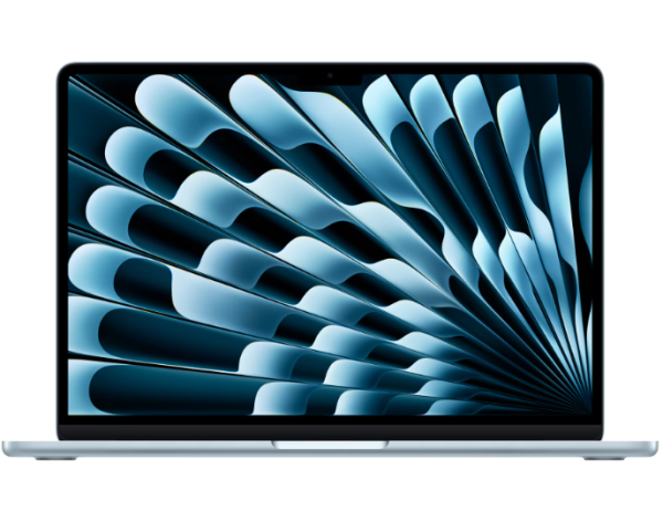 Macbook air 13.6" retina/apple m4 (cpu 10-core, gpu 10-core, neural engine 16-core)/16gb/512gb - sky blue - int kb (2025) 35w usb‑c