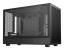Carcasa deepcool ch260 mini tower negru, tempered glass, sloturi expansiune: 4, drive bays: 1x3.5" 1x2.5", ventilatoare suportate: 6 (spate: 1x120mm sus: 3x120mm sau 2x140mm fata: 2x120mm), format placa de baza suportat: mini-itx, micro atx, lungime maxim