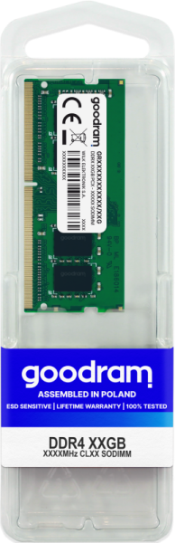 Memorie ram goodram, sodimm, ddr4, 8gb, 3200mhz, cl22, 1.2v