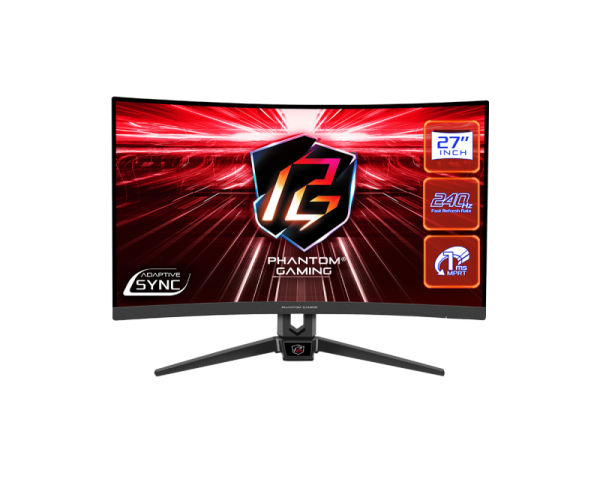 Monitor gaming asrock pg27f15rs1a, diagonala: 27", aspect: 16:9,ips, anti-glare, rezolutie: 1920 x 1080, refresh rate: 240hz, luminozitate: 250 cd/m2, contrast: 1100:1, unghi vizualizare: 178°(h) / 178°(v), culori: 16.7m, timp raspuns: 1ms, flicker free, 