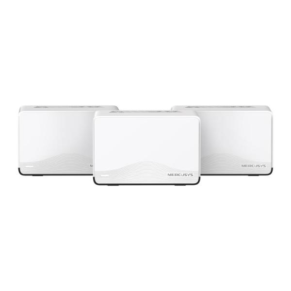 Be3600 whole home mesh wi-fi 7 system speed: 688 mbps at 2.4 ghz + 2880 mbps at 5 ghz spec: internal antennas, 1× 2.5 gbps port (wan/lan auto-sensing), 2× gigabit ports (wan/lan auto-sensing), mlo, 4096-qam, ofdma, eht160 on 5ghz feature: mercusys app, ro